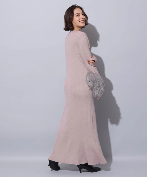 ラメニットロングワンピース（ワンピース）｜Arpege story