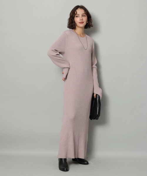 ラメニットロングワンピース（ワンピース）｜Arpege story