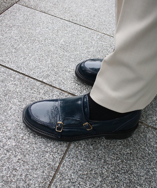 Scrap Book(スクラップブック)の「【STATUS】エナメルバックル ローファー(ローファー・レディース・ネイビー/レッド・37)」の6枚目の写真