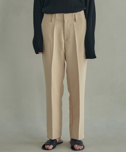 TRIP LE SENS(トリップ ル センス)の「HI TAPERED SLACKS_BEIGE(スラックス・レディース・その他・SMALL)」の1枚目の写真