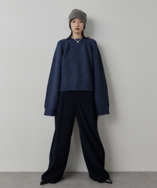 HANNE（アン）の「コーデュロイタックパンツ（その他パンツ・レディース・アイボリー/ブラック/ネイビー・S/M）」の6枚目の写真