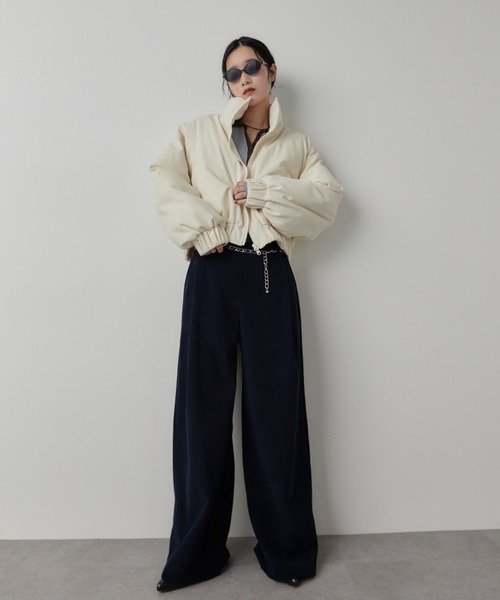 HANNE（アン）の「コーデュロイタックパンツ（その他パンツ・レディース・アイボリー/ブラック/ネイビー・S/M）」の13枚目の写真