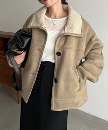 CAPRICIEUX LE'MAGE | スエードボアミドルコート(その他アウター)