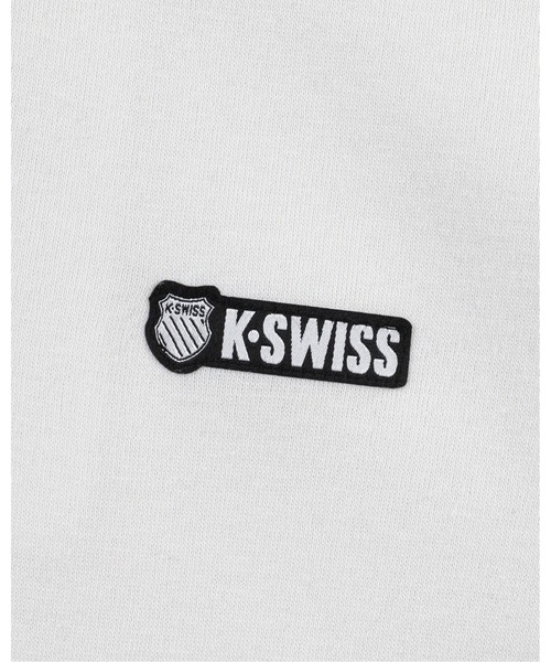 K-SWISS(ケースイス)の「【K-SWISS/ケースイス】裏起毛スウェットハーフZIPトレーナー/長袖 スタンドカラー スポーツカジュアル(スウェット・レディース・アイボリー/ブラック/チャコールグレー/ベージュ・MEDIUM/LARGE/X-LARGE)」の14枚目の写真