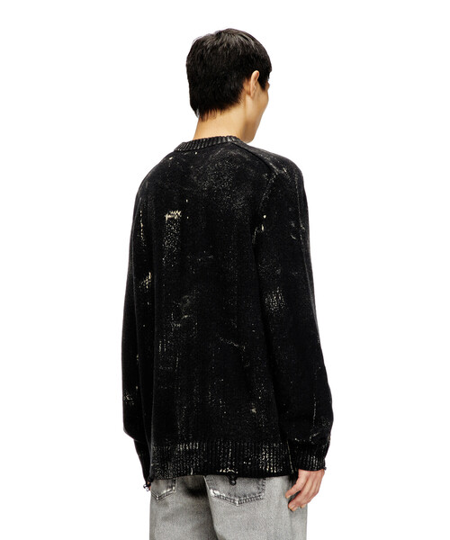 DIESEL（ディーゼル）の「メンズ プルオーバーニット K-MAXENSE（ニット/セーター・メンズ・ブラック・LARGE/MEDIUM/SMALL）」の2枚目の写真