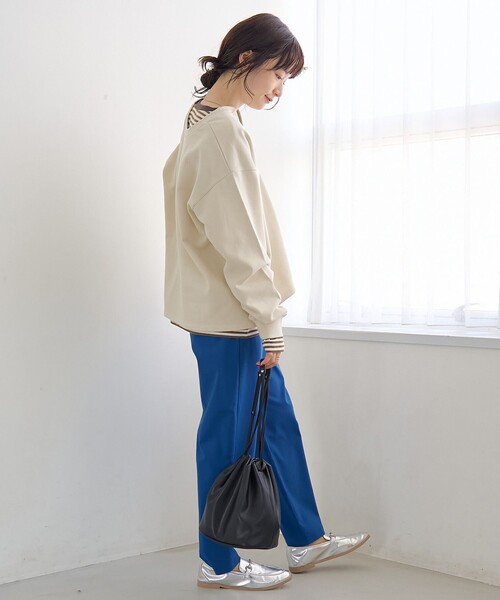 セール】【セットアイテム】2wayヘンリーネック裏毛プルオーバー