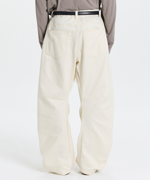 Vintage Zip Cargo Balloon Pants (Washed Khaki)