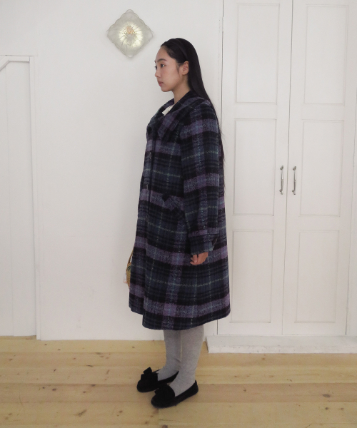 FUN FROM FUN(ファンフロムファン)の「Sailor Collar Overfit Coat, Navy(チェスターコート・レディース・その他・OS)」の5枚目の写真