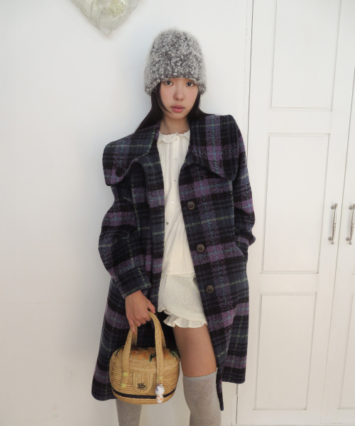 FUN FROM FUN(ファンフロムファン)の「Sailor Collar Overfit Coat, Navy(チェスターコート・レディース・その他・OS)」の9枚目の写真