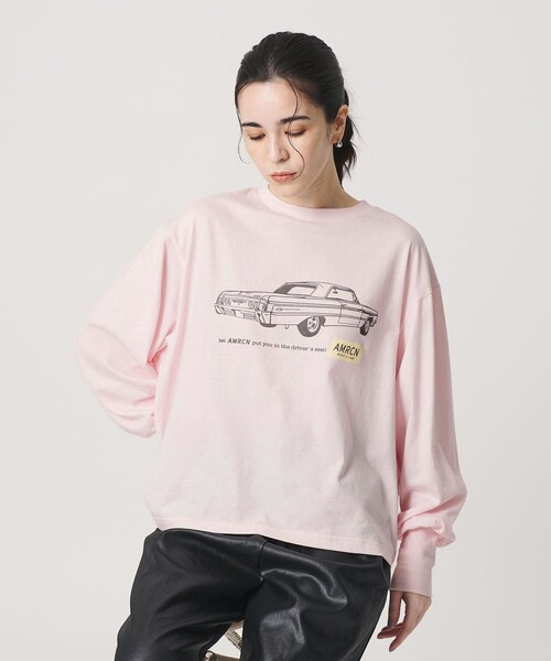 WEB限定/別注】＜Americana＞プリント ロングスリーブTシャツ（Tシャツ