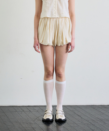 CUDDLY BALLOON SKIRT PANTS / BEIGE