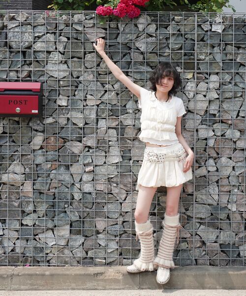 ARI(アリ)の「CUDDLY BALLOON SKIRT PANTS / BEIGE(スカート・レディース・ベージュ・FREE)」の7枚目の写真