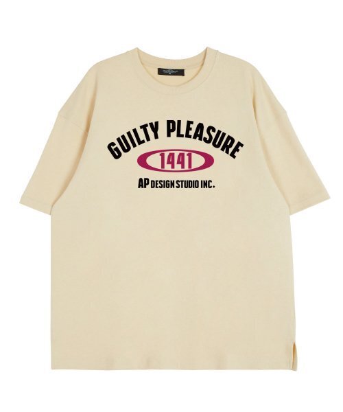ASTRAL PROJECTION（アストラルプロジェクション）の「ギルティプレジャー ラウンドネック 15番手コットン 半袖Tシャツ_バター（Tシャツ/カットソー・レディース・その他・LARGE/X-LARGE/XX-LARGE）」の2枚目の写真
