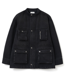 MILLO WOMEN（ミロウーマン）の「デニムオーバーワークジャケット[ブラック]（デニムジャケット）」