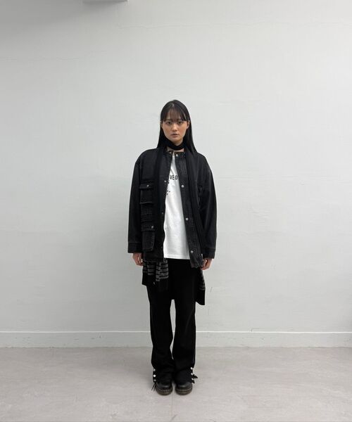 MILLO WOMEN（ミロウーマン）の「デニムオーバーワークジャケット[ブラック]（デニムジャケット・レディース・その他・SMALL/MEDIUM）」の9枚目の写真