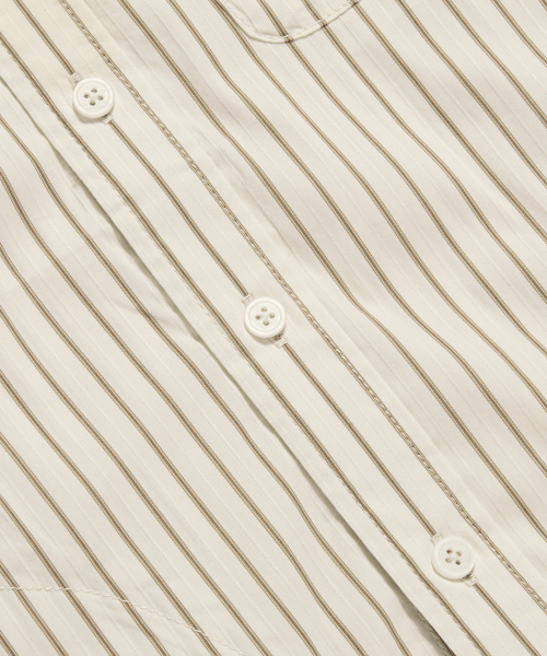 ESPIONAGE（エスピオナジ）の「Hooded Over Shirt Jacket Ivory Stripe（シャツ/ブラウス・メンズ・その他・MEDIUM/LARGE/X-LARGE）」の7枚目の写真
