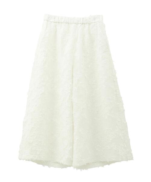 LOGEMENT DE CLAIRE(ロジュモンドクレール)の「【LOURMARIN】フリンジジャガードキュロットパンツ(その他パンツ・レディース・ブラック・2)」の9枚目の写真