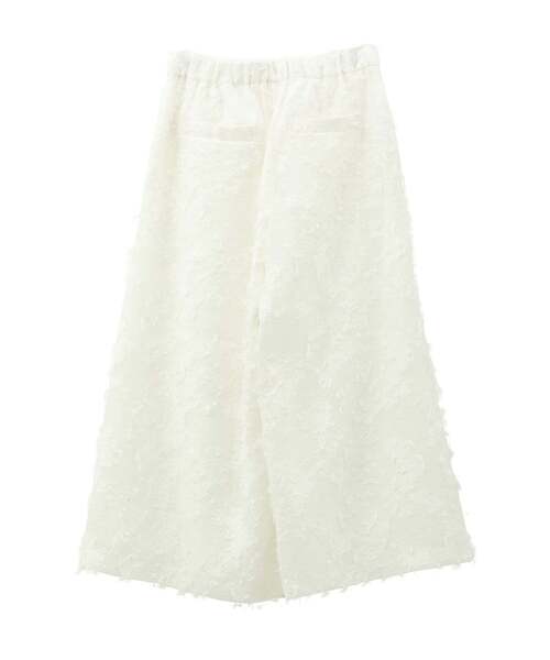 LOGEMENT DE CLAIRE(ロジュモンドクレール)の「【LOURMARIN】フリンジジャガードキュロットパンツ(その他パンツ・レディース・ブラック・2)」の10枚目の写真