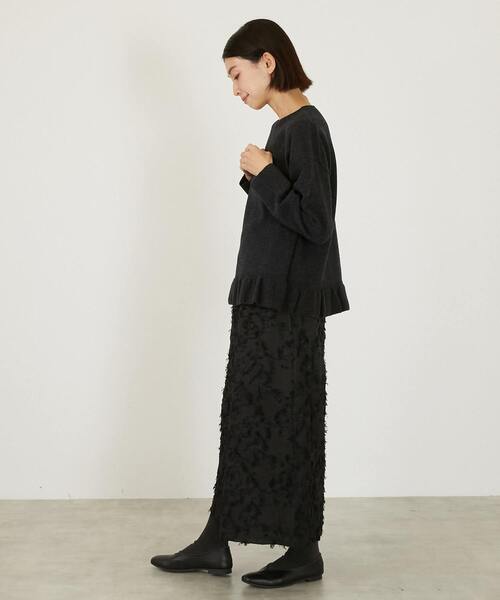LOGEMENT DE CLAIRE(ロジュモンドクレール)の「【LOURMARIN】フリンジジャガードキュロットパンツ(その他パンツ・レディース・ブラック・2)」の18枚目の写真