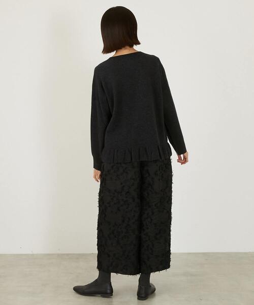 LOGEMENT DE CLAIRE(ロジュモンドクレール)の「【LOURMARIN】フリンジジャガードキュロットパンツ(その他パンツ・レディース・ブラック・2)」の20枚目の写真
