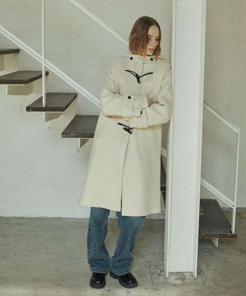 YUPPE(ヨッペ)の「BOUCLE DUFFLE COAT_IVORY(チェスターコート・レディース・その他・FREE)」の2枚目の写真
