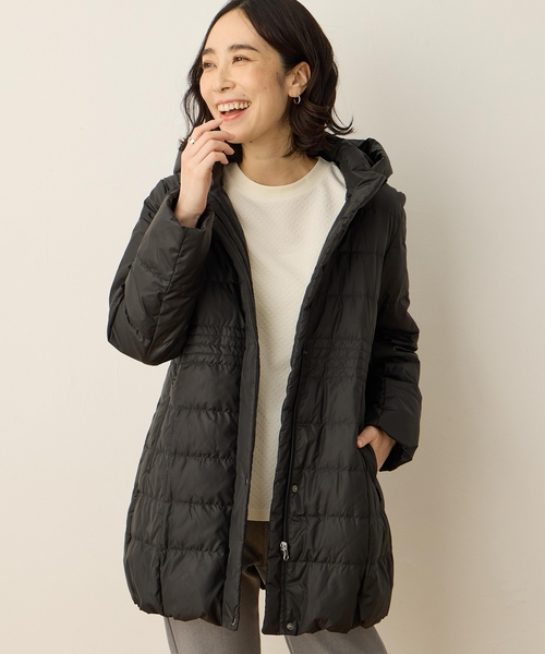 ダウンコート　お値下げしました。¥80.000→¥50.000(定価30万円) ブラック152510024601で予約受付中】フード付ダウンコート【2サイズ