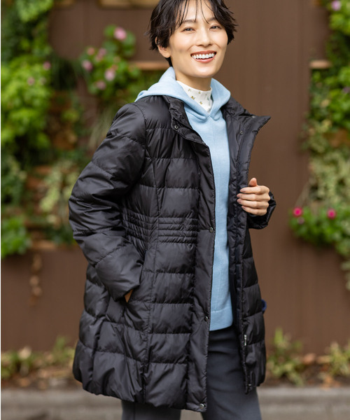 セール】【ダウン80%・フェザー20%】ロングダウンコート【撥水・洗える