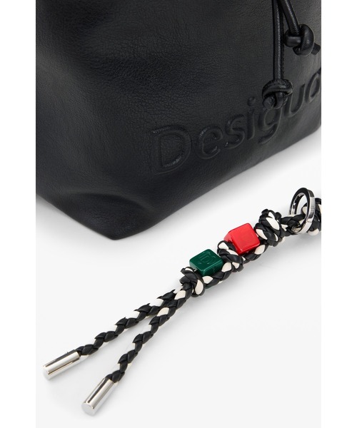 Desigual（デシグアル）の「ロゴ編み込みストラップリュック（バックパック/リュック・レディース・ブラック・FREE）」の9枚目の写真