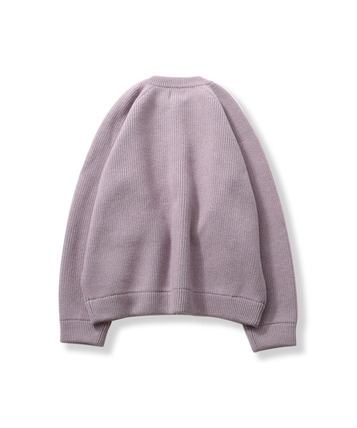HORLISUN(ホーリーサン)の「Annette Superfine Wool Heavy Rib Knit Cardigan Lavender(カーディガン/ボレロ・レディース・その他・LARGE/MEDIUM)」の5枚目の写真