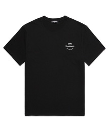 FLAG LOGO オーバーサイズ 半袖Tシャツ (VS0090) ブラック