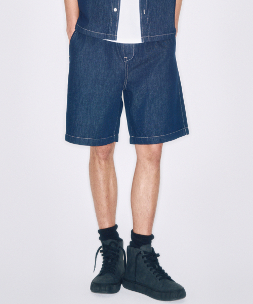 PLAC（プラック）の「ノンフェイドバンディングバミューダデニムショーツL03ダークインディゴ（その他パンツ・メンズ・その他・SMALL/MEDIUM/LARGE/X-LARGE）」の3枚目の写真
