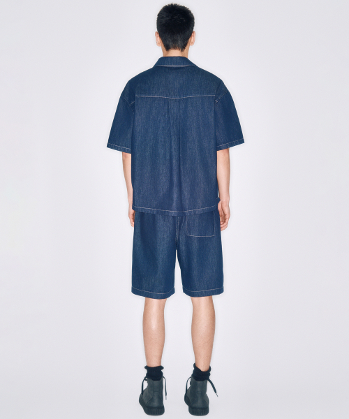 PLAC（プラック）の「ノンフェイドバンディングバミューダデニムショーツL03ダークインディゴ（その他パンツ・メンズ・その他・SMALL/MEDIUM/LARGE/X-LARGE）」の7枚目の写真