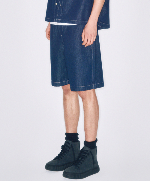 PLAC（プラック）の「ノンフェイドバンディングバミューダデニムショーツL03ダークインディゴ（その他パンツ・メンズ・その他・SMALL/MEDIUM/LARGE/X-LARGE）」の9枚目の写真