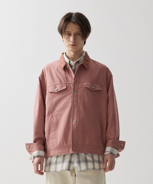 NAMERCLOTHING(ネイマークローディング)の「BASIS TRUCKER JACKET PINK(デニムジャケット・レディース・その他・X-LARGE/MEDIUM/LARGE)」の1枚目の写真