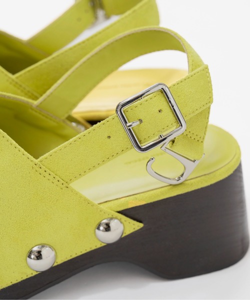 MAISON SPECIAL(メゾンスペシャル)の「Volume Studded Wood Clogs/ボリュームスタッズウッドサボ(その他シューズ・レディース・ライム/ピンク/ブラック・38/37/36)」の9枚目の写真