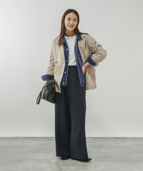 GLOBAL WORK(グローバルワーク)の「GOODデニムジャケット/601265(デニムジャケット・レディース・ライトブルー/ブルー/ネイビー・MEDIUM/LARGE)」の13枚目の写真