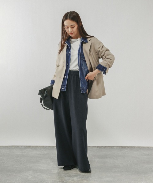 GLOBAL WORK(グローバルワーク)の「GOODデニムジャケット/601265(デニムジャケット・レディース・ライトブルー/ブルー/ネイビー・MEDIUM/LARGE)」の14枚目の写真