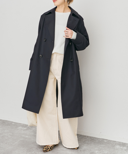 Spick & Span（スピックアンドスパン）の「《新色あり / 追加》TICCA / ティッカ テントトレンチコート（トレンチコート・レディース・ネイビー/ベージュ・MEDIUM）」の8枚目の写真