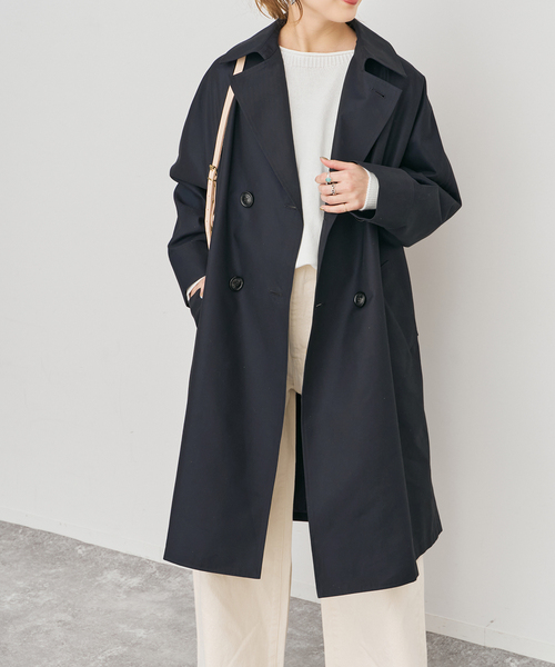 Spick & Span（スピックアンドスパン）の「《新色あり / 追加》TICCA / ティッカ テントトレンチコート（トレンチコート・レディース・ネイビー/ベージュ・MEDIUM）」の9枚目の写真