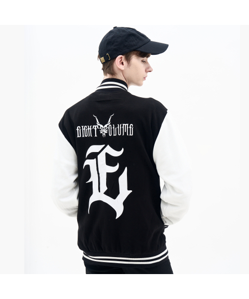 EIGHTVOLUME(エイトボリューム)の「EVクドゥスカルバスティジャケット(ブラック/ホワイト)(スタジャン・メンズ・その他・MEDIUM/LARGE)」の1枚目の写真