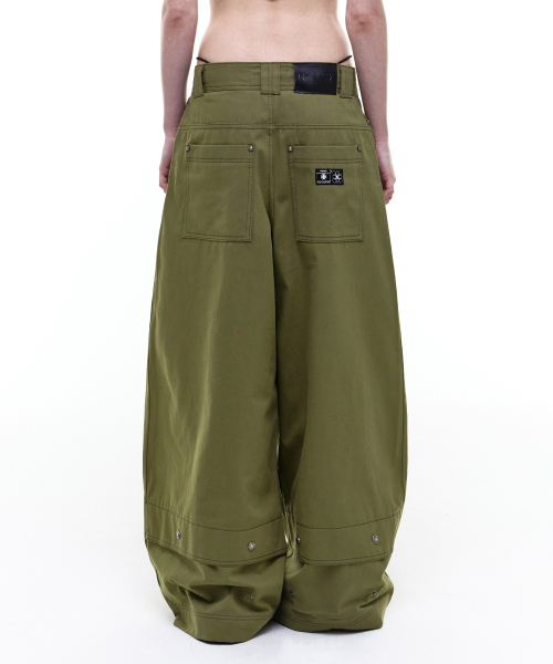 OPUS 0012(オーパス0012)の「Op. 08 MELTED COTTON PANTS KHAKI(その他パンツ・レディース・その他・SMALL/MEDIUM/LARGE/X-SMALL)」の1枚目の写真
