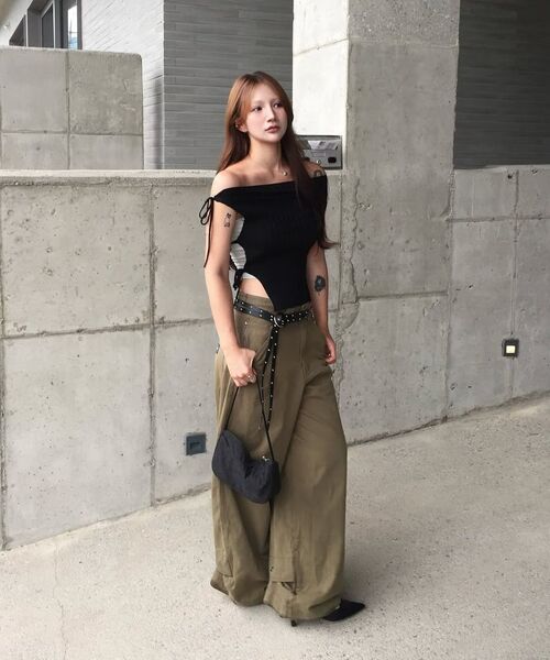OPUS 0012(オーパス0012)の「Op. 08 MELTED COTTON PANTS KHAKI(その他パンツ・レディース・その他・SMALL/MEDIUM/LARGE/X-SMALL)」の4枚目の写真