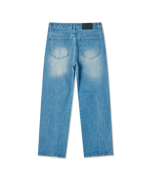 FRAGE（フラゲ）の「80年代ヴィンテージ ブルー ルーズ ストレート ダメージ デニムパンツ（デニムパンツ・メンズ・その他・SMALL/MEDIUM/LARGE）」の3枚目の写真