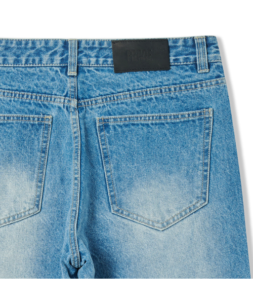 FRAGE（フラゲ）の「80年代ヴィンテージ ブルー ルーズ ストレート ダメージ デニムパンツ（デニムパンツ・メンズ・その他・SMALL/MEDIUM/LARGE）」の6枚目の写真