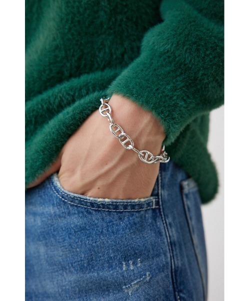 AZUL by moussy（アズールバイマウジー）の「ANCHOR CHAIN BRACELET（ブレスレット・メンズ・ゴールド/アンティークシルバー/ブラック/シルバー・FREE）」の10枚目の写真