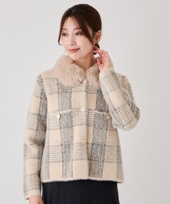 セール】STUSSY/ステューシー HAIRY PLAID CARDIGAN カーディガン
