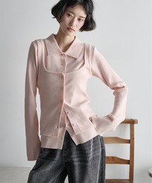 ニット/セーター（ピンク/桃色系・クルーネック(丸首)）ファッション