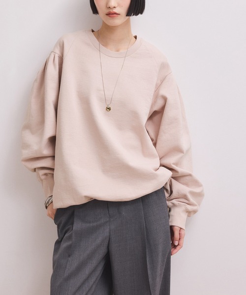 ADAM ET ROPE'（アダムエロペ）の「【WEB限定】ボリュームスリーブスウェット（スウェット・レディース・オフホワイト/ホワイト系その他5/ブラック/ピンク・FREE）」の4枚目の写真