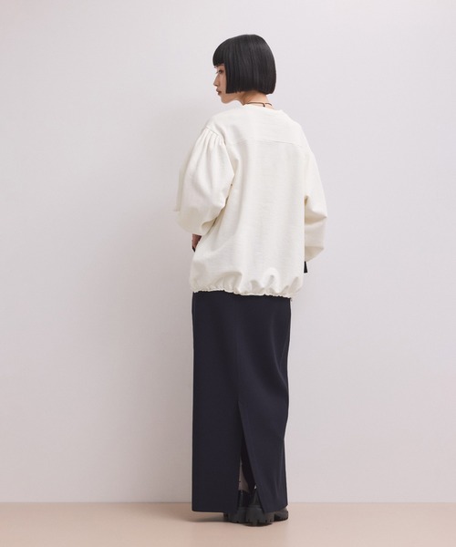 ADAM ET ROPE'（アダムエロペ）の「【WEB限定】ボリュームスリーブスウェット（スウェット・レディース・オフホワイト/ホワイト系その他5/ブラック/ピンク・FREE）」の6枚目の写真