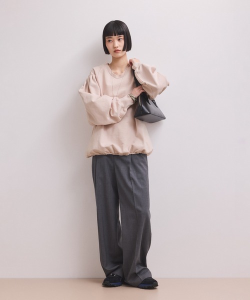 ADAM ET ROPE'（アダムエロペ）の「【WEB限定】ボリュームスリーブスウェット（スウェット・レディース・オフホワイト/ホワイト系その他5/ブラック/ピンク・FREE）」の8枚目の写真